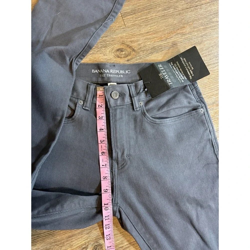 Banana Republic Traveler Pant Slim Fit 30x32 Gray Mens 5-Pocket Stretch NWT